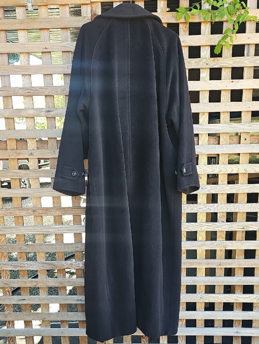 MaxMara Black Wool Trench Coat - Picture 13 of 16